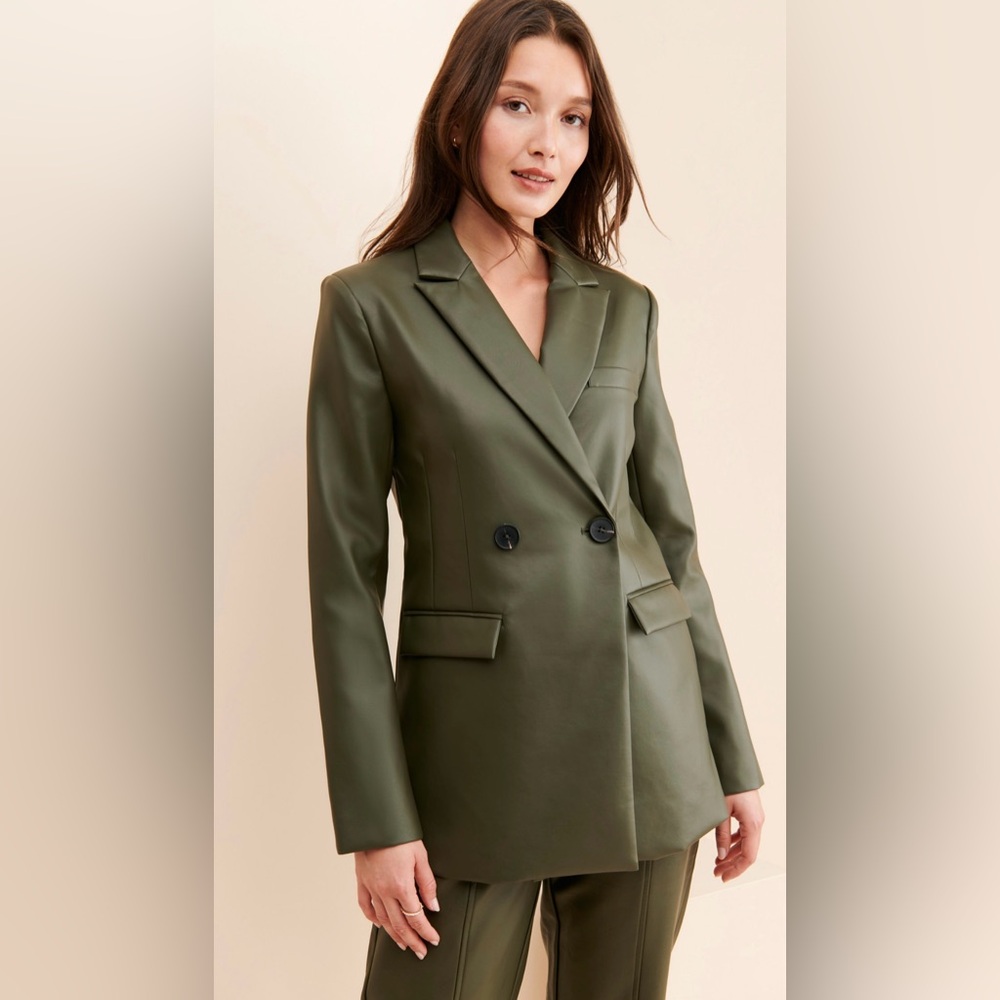 4th & Reckless, Teresa Vegan Leather Blazer
